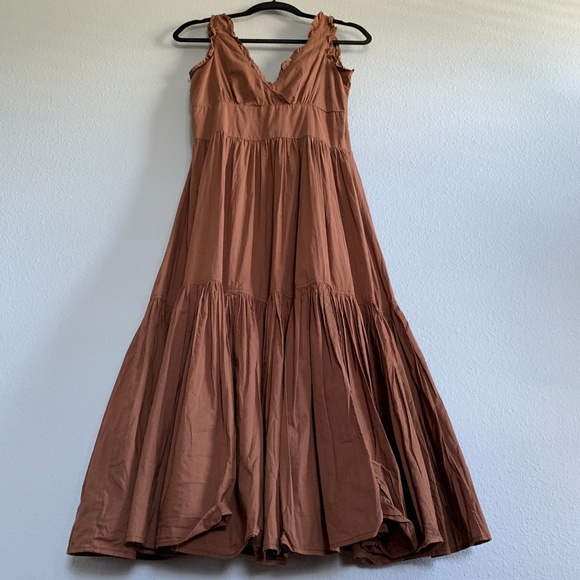 Anthropologie Dresses & Skirts - Anthropologie Odille Brown Midi Dress Size 4
